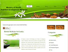 Tablet Screenshot of indigenousmedimini.gov.lk